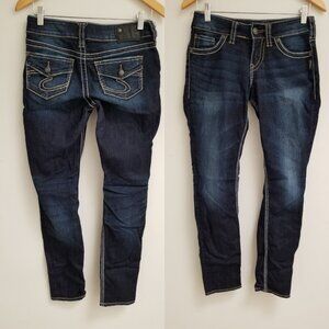 SILVER Suki Skinny Dark Denim Women's Jeans SZ 26-29